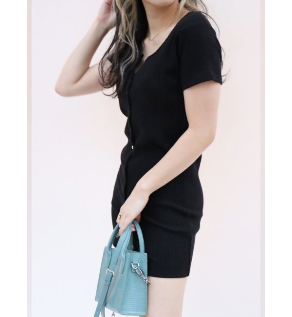 EVRIS「フロントボタンミニワンピース」|ワンピース|