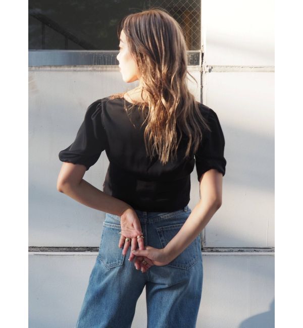 EVRIS「サテンレーストップス」|シャツ・ブラウス|