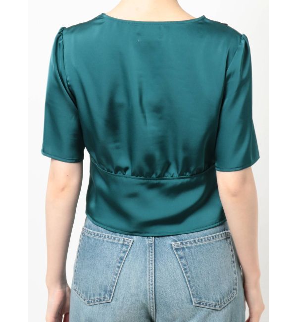 EVRIS「サテンレーストップス」|シャツ・ブラウス|