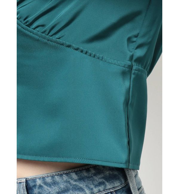 EVRIS「サテンレーストップス」|シャツ・ブラウス|