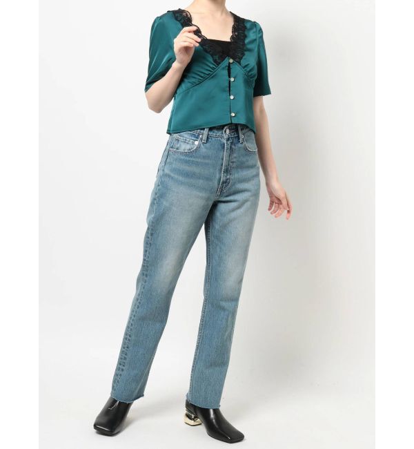 EVRIS「サテンレーストップス」|シャツ・ブラウス|