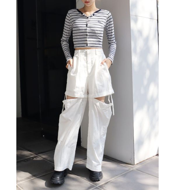 EVRIS「サイドオープン2WAYパンツ」|カーゴ|