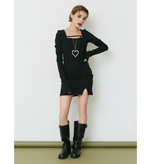 EVRIS「カットタイトミニワンピース」|ワンピース|