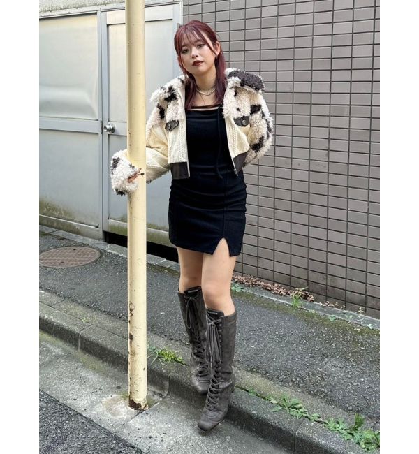 EVRIS「カットタイトミニワンピース」|ワンピース|