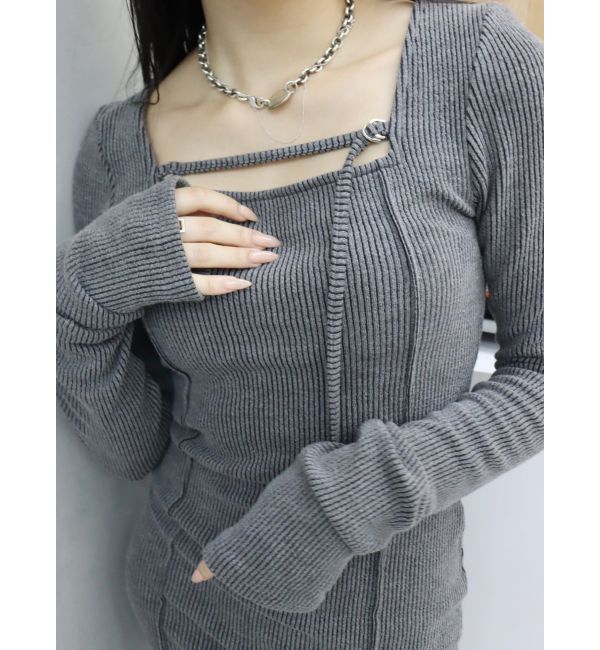 EVRIS「カットタイトミニワンピース」|ワンピース|