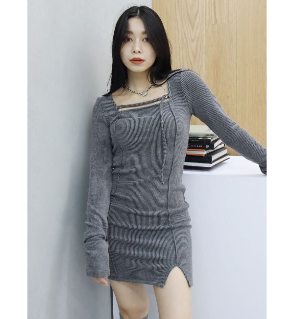 EVRIS「カットタイトミニワンピース」|ワンピース|