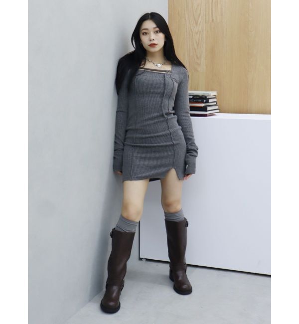 EVRIS「カットタイトミニワンピース」|ワンピース|