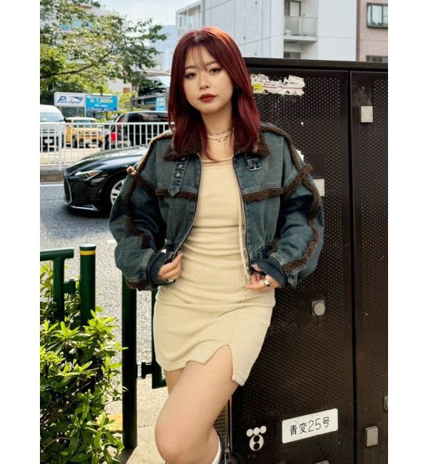 EVRIS「カットタイトミニワンピース」|ワンピース|