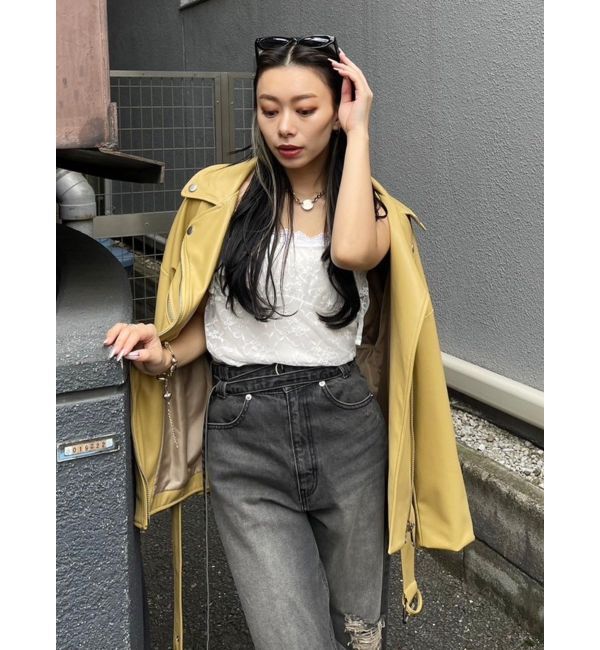 EVRIS「リボンキャミレースチュニック」|キャミソール|