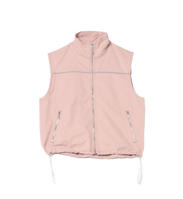 jouetie「ZIPワークベスト【セットアップ対応】」|ブルゾン・スタジャン|ピンク