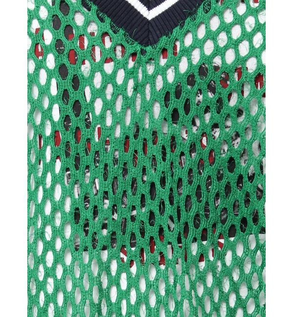 jouetie「Vネックメッシュチュニックベスト」|ベスト・ジレ|