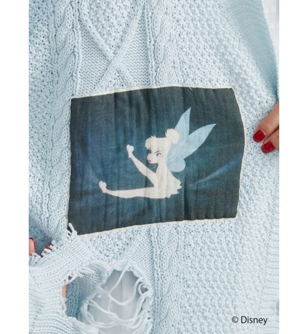 jouetie「【ディズニーコレクション】ダメージルーズニットカーデ」|カーディガン|