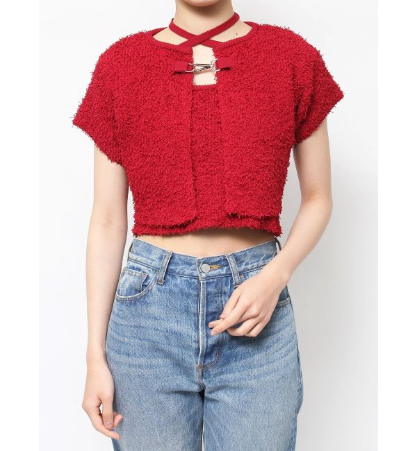 jouetie「【ディズニーコレクション】ダメージルーズニットカーデ」|カーディガン|