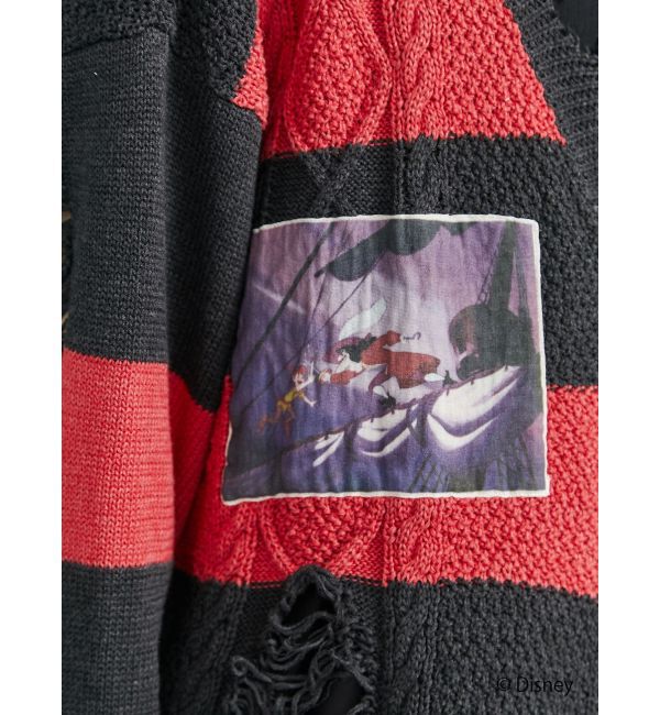 jouetie「【ディズニーコレクション】ダメージルーズニットカーデ」|カーディガン|