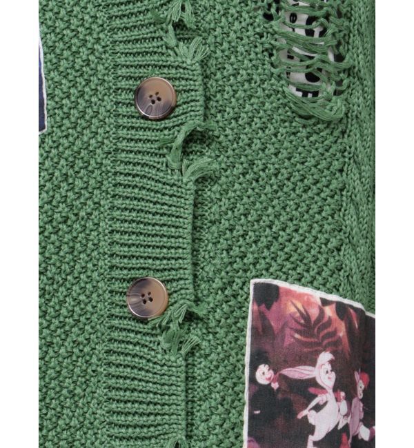 jouetie「【ディズニーコレクション】ダメージルーズニットカーデ」|カーディガン|