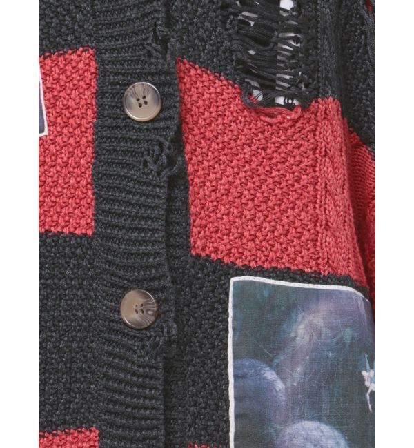 jouetie「【ディズニーコレクション】ダメージルーズニットカーデ」|カーディガン|