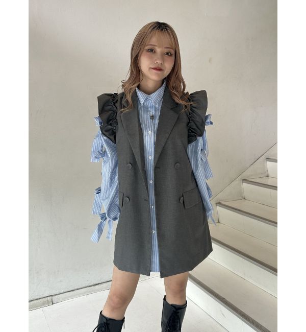 jouetie「フリルジレミニワンピース【セットアップ対応】」|ワンピース|