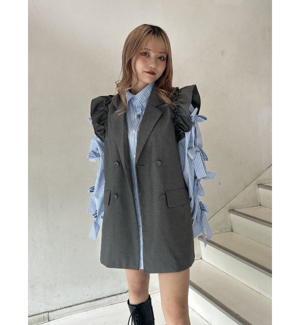 jouetie「フリルジレミニワンピース【セットアップ対応】」|ワンピース|