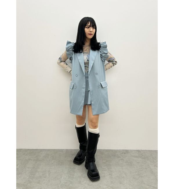 jouetie「フリルジレミニワンピース【セットアップ対応】」|ワンピース|