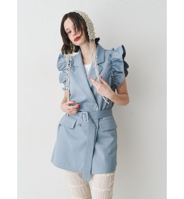 jouetie「フリルジレミニワンピース【セットアップ対応】」|ワンピース|