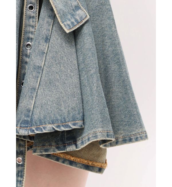 jouetie「アシメヘムデニムミニスカート【セットアップ対応】」|スカート|