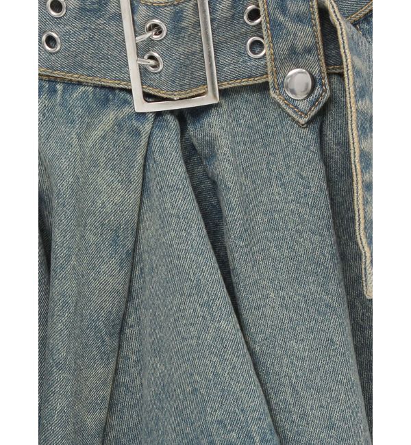 jouetie「アシメヘムデニムミニスカート【セットアップ対応】」|スカート|