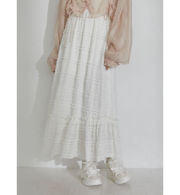 merry jenny「レースギャザースカート」|スカート|