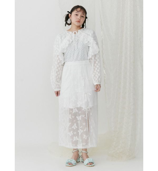merry jenny「Butterflyレースレイヤードスカート」|スカート|