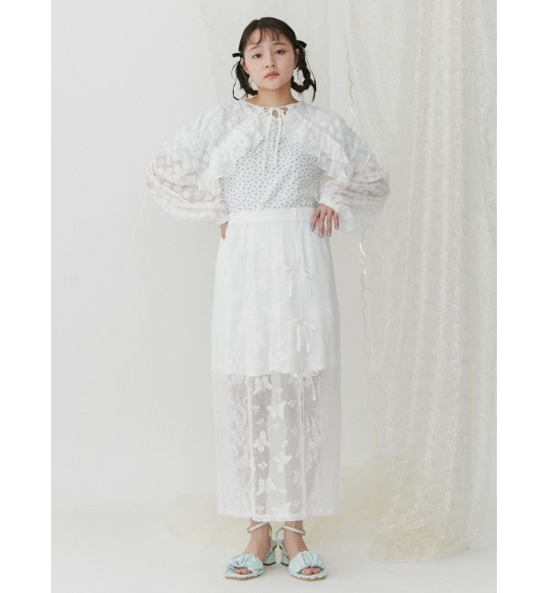 merry jenny「Butterflyレースレイヤードスカート」|スカート|
