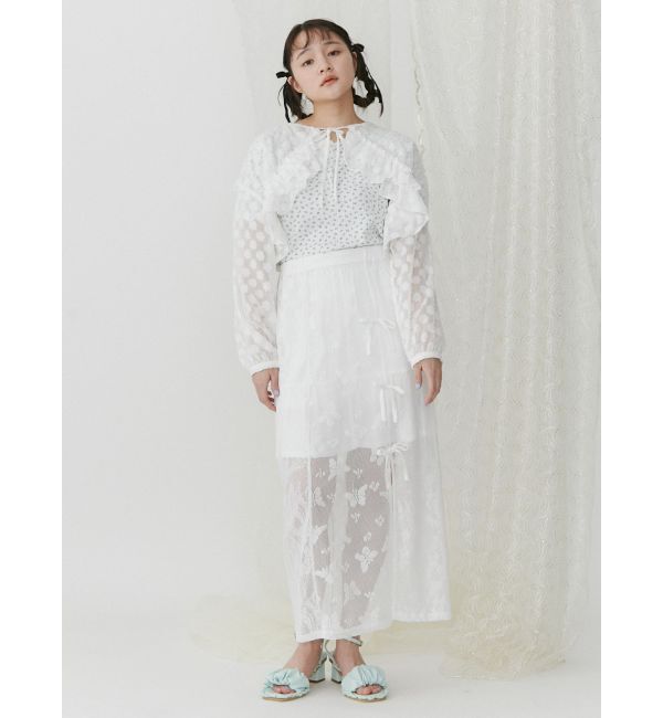 merry jenny「Butterflyレースレイヤードスカート」|スカート|