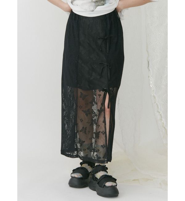 merry jenny「Butterflyレースレイヤードスカート」|スカート|