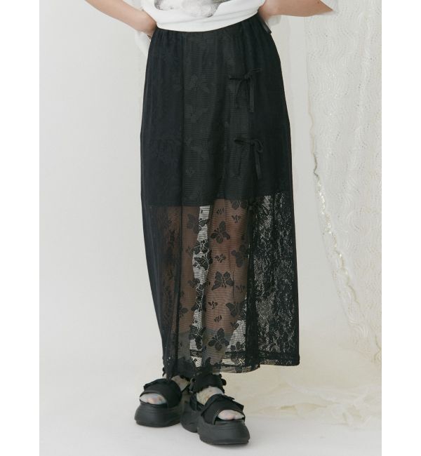merry jenny「Butterflyレースレイヤードスカート」|スカート|