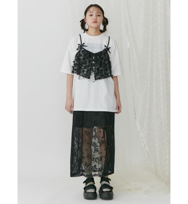 merry jenny「Butterflyレースレイヤードスカート」|スカート|