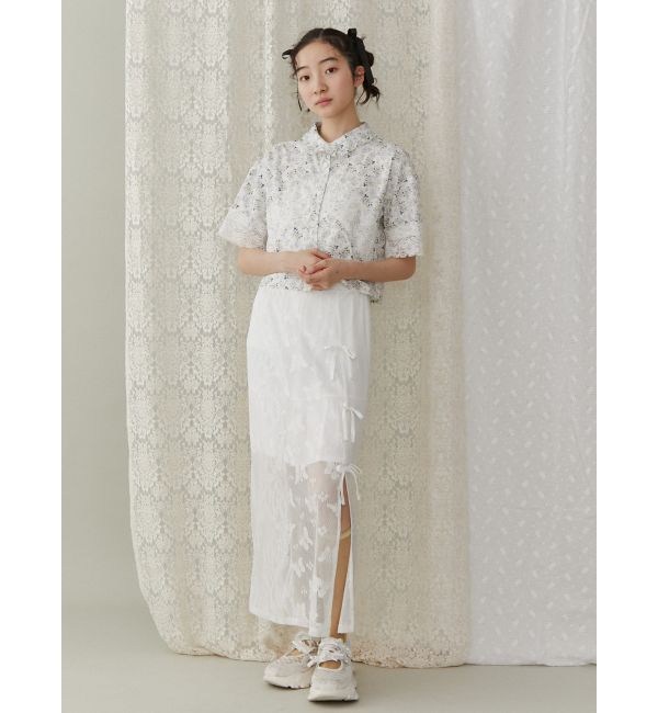 merry jenny「Butterflyレースレイヤードスカート」|スカート|