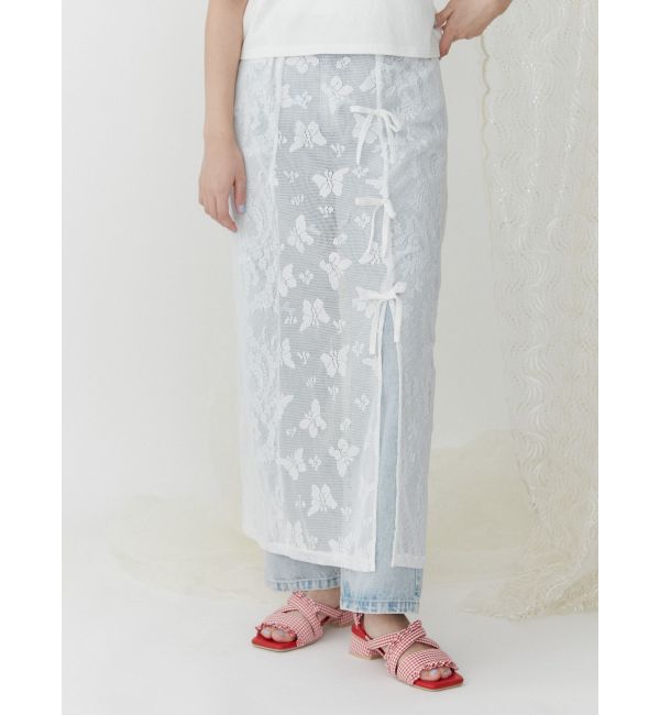 merry jenny「Butterflyレースレイヤードスカート」|スカート|