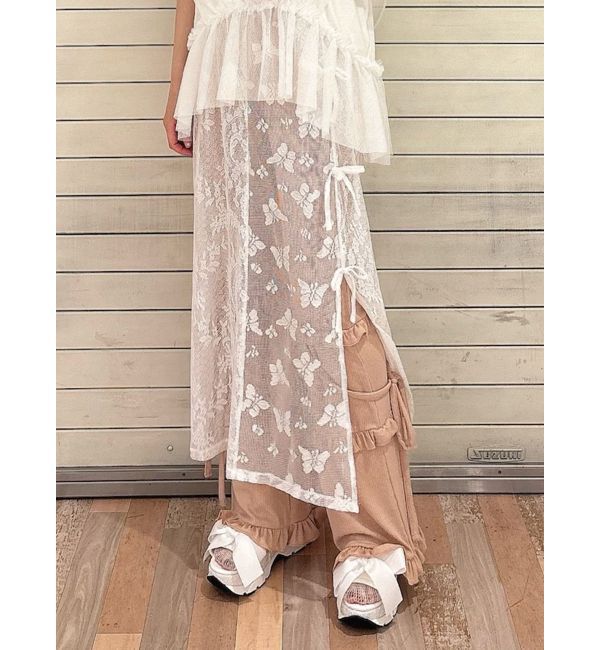 merry jenny「Butterflyレースレイヤードスカート」|スカート|