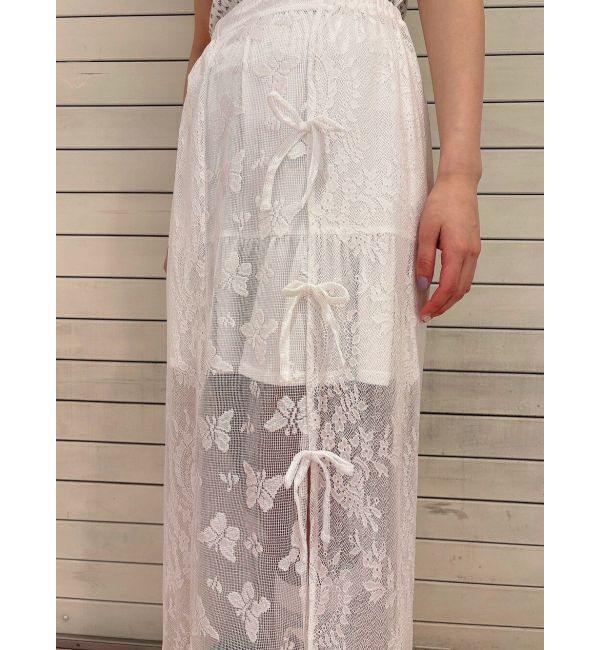 merry jenny「Butterflyレースレイヤードスカート」|スカート|