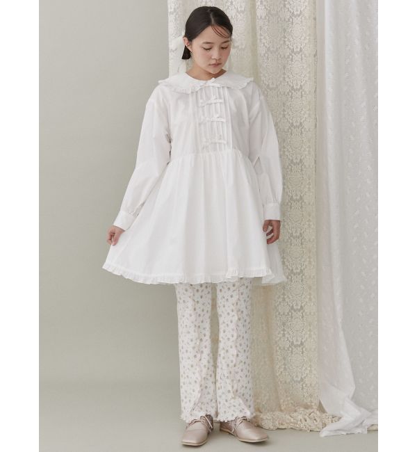 merry jenny「ピンタックリボンミニワンピース」|ワンピース|