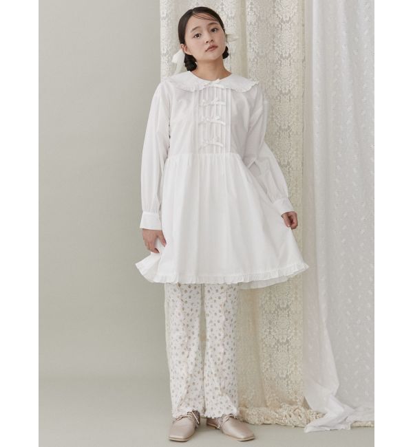 merry jenny「ピンタックリボンミニワンピース」|ワンピース|