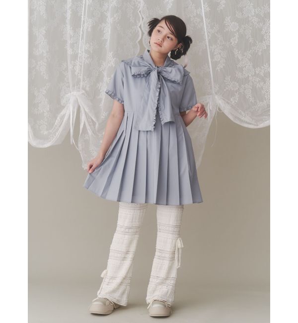 merry jenny「BIGリボンフリルカラーミニワンピース」|ワンピース|