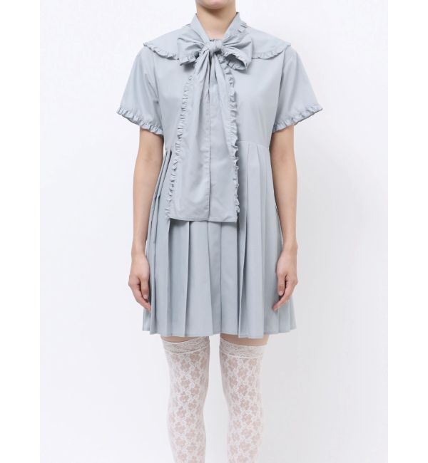 merry jenny「BIGリボンフリルカラーミニワンピース」|ワンピース|