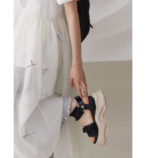 merry jenny「フリルメッシュスニーカーサンダル」|サンダル|