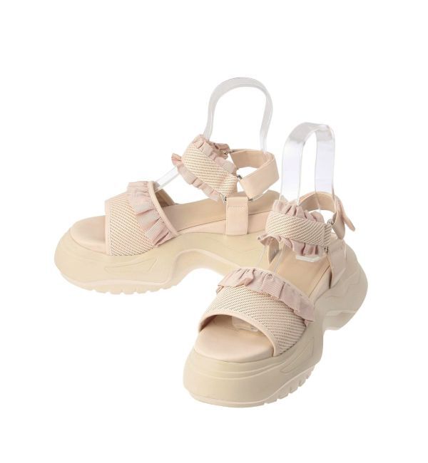 merry jenny「フリルメッシュスニーカーサンダル」|サンダル|