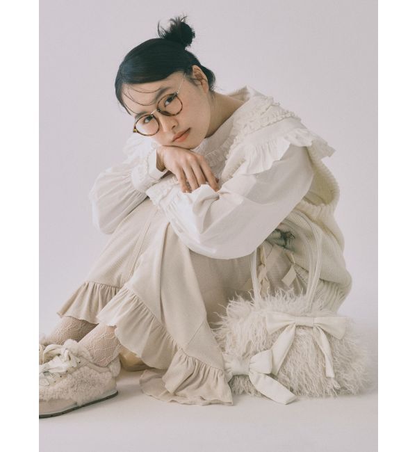 merry jenny「ribbon ribbonリブロングスカート」|スカート|