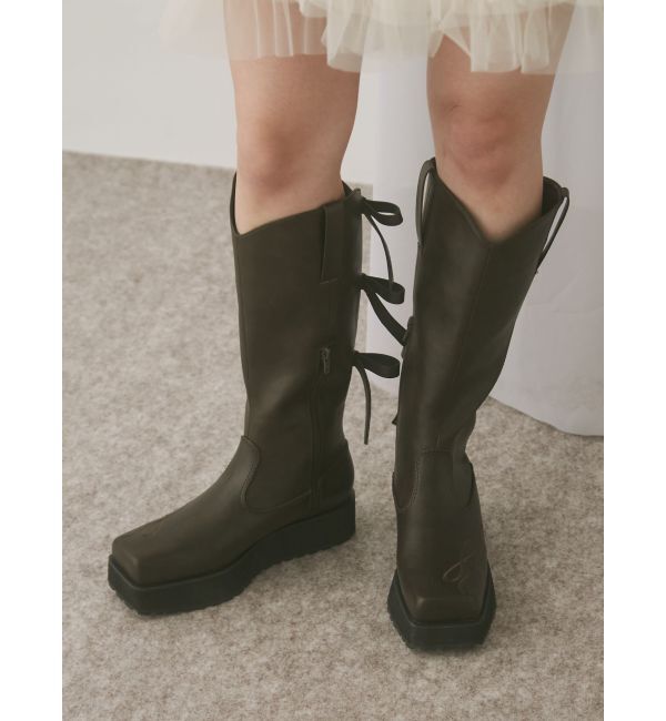 merry jenny「sweet ribbonウェスタンブーツ」|ロングブーツ|