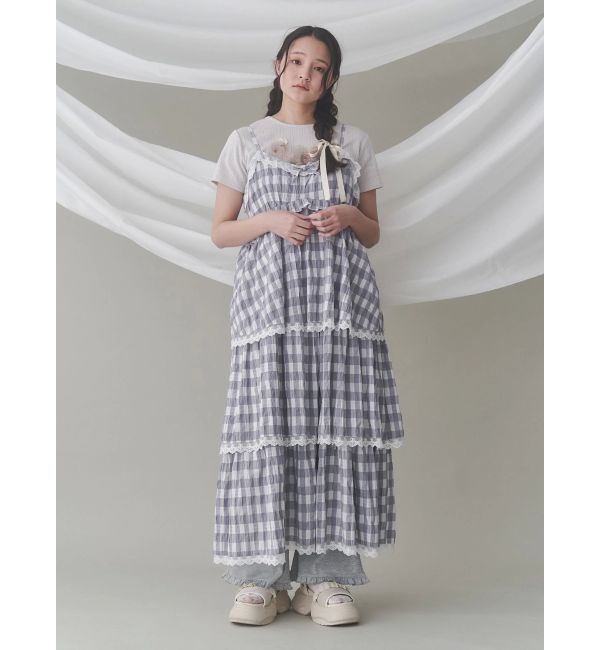 merry jenny「レースカットフリルリブパンツ」|その他|