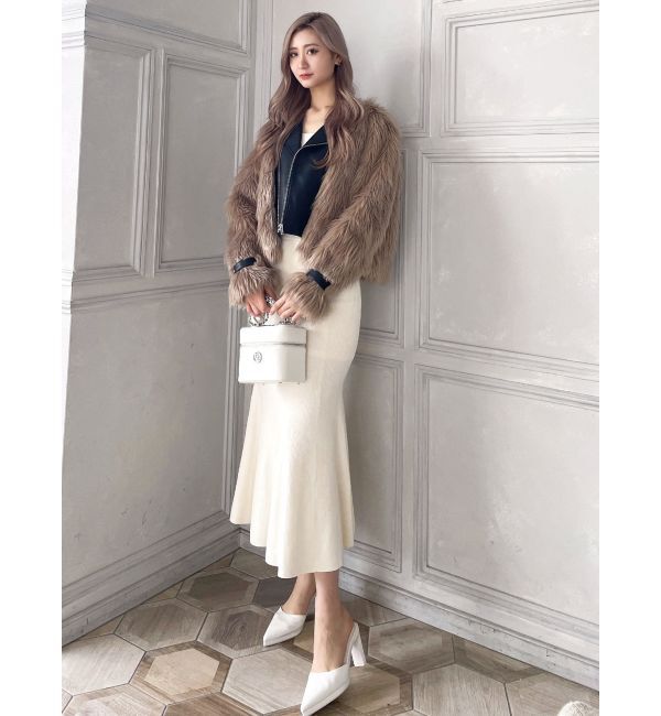 GYDA「リブニット マーメイド スカート」|スカート|