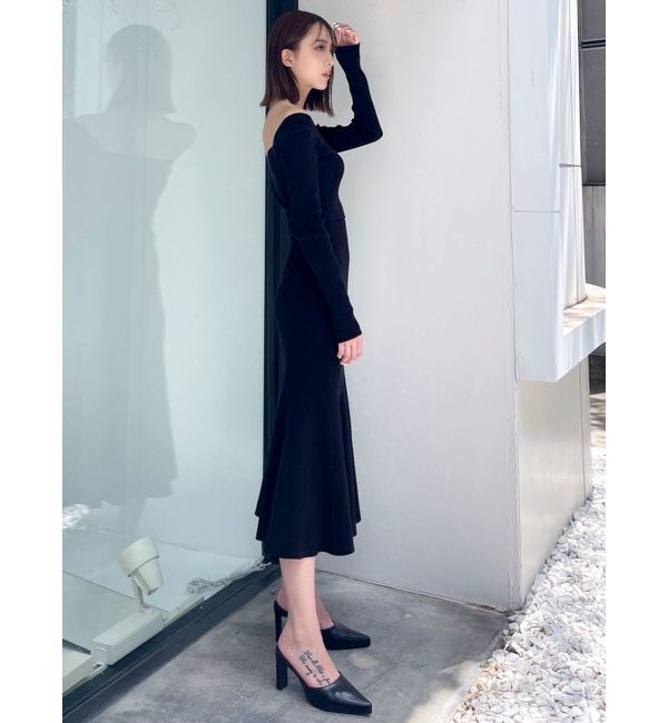 GYDA「リブニット マーメイド スカート」|スカート|