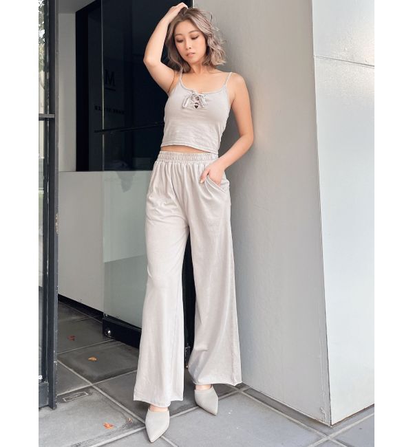 GYDA「フロントレースアップブリーチビスチェ」|キャミソール|