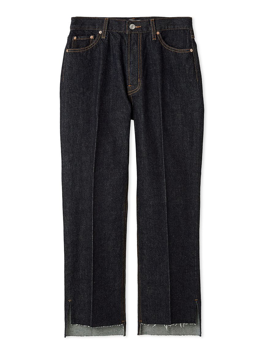 Mila Owen「裾段差テーパードデニムパンツ」|デニム|